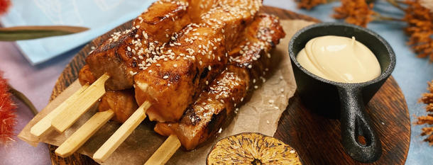 Лосось якитори